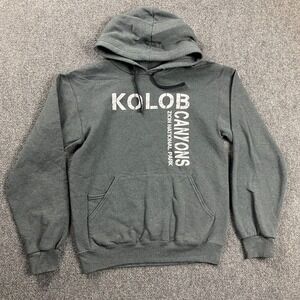 Zion National Park Hoodie Men's Small Gray Pullover Kolob Canyons Adults S